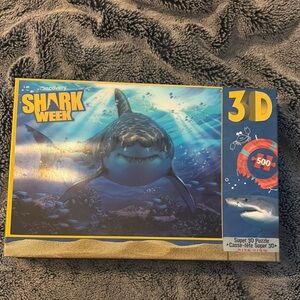 Discovery Shark Week 3D Puzzle with Blue Ocean Design